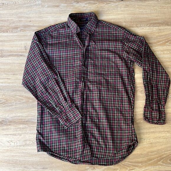 𝅺CLUB Room by Charter Club Long Sleeved Collared Button Down Shirt.  Size 15 - Picture 1 of 8